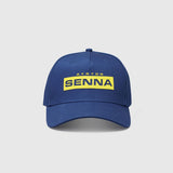 Ayrton Senna Logo Baseball Cap Hat - Blue - Official Merchandise