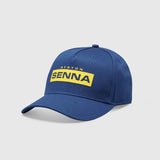 Ayrton Senna Logo Baseball Cap Hat - Blue - Official Merchandise