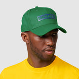 Ayrton Senna Logo Baseball Cap Hat - Green - Official Merchandise