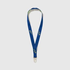 Ayrton Senna Signature Lanyard - Blue - Official Merchandise
