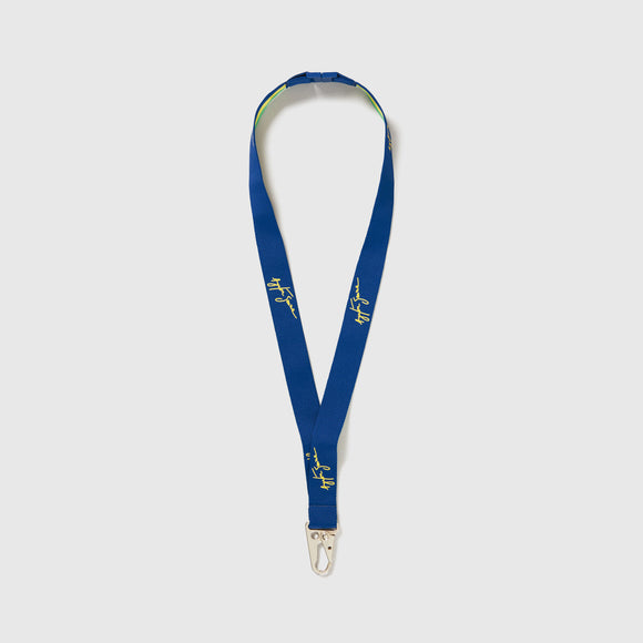 Ayrton Senna Signature Lanyard - Blue - Official Merchandise