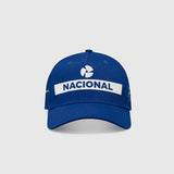 Ayrton Senna Nacional Baseball Cap Hat - Blue - Official Merchandise