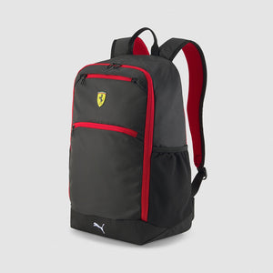 2022 Scuderia Ferrari Team PUMA Backpack Rucksack Laptop Bag - Black - Official Scuderia Ferrari Merchandise