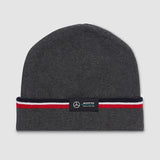 2022 MERCEDES AMG Petronas F1 Replica Team Beanie Hat Adults - GREY - Official Licensed Mercedes AMG Petronas Merchandise