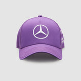 2022 Mercedes AMG Petronas F1 Team Lewis Hamilton Trucker Hat Cap - PURPLE - Official Licensed Mercedes AMG Petronas Motorsport Merchandise