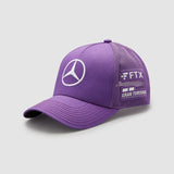 2022 Mercedes AMG Petronas F1 Team Lewis Hamilton Trucker Hat Cap - PURPLE - Official Licensed Mercedes AMG Petronas Motorsport Merchandise