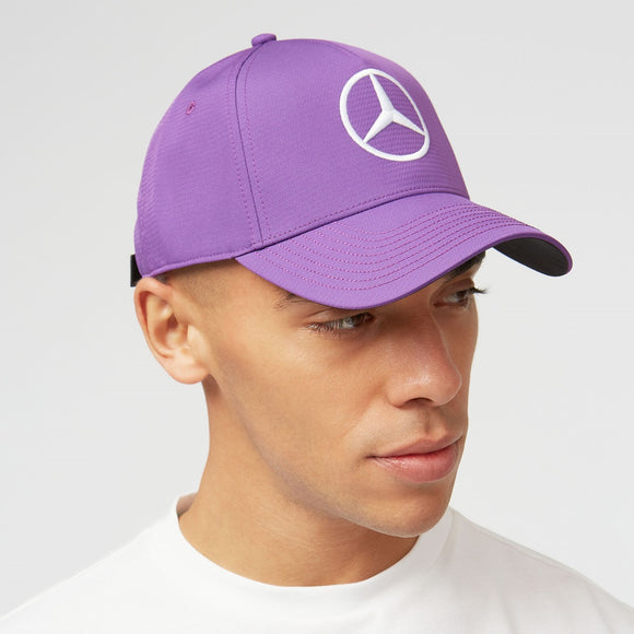 2022 Mercedes AMG Petronas F1 Team Lewis Hamilton Baseball Hat Cap - PURPLE - Official Licensed Mercedes AMG Petronas Motorsport Merchandise