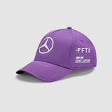 2022 Mercedes AMG Petronas F1 Team Lewis Hamilton Baseball Hat Cap - PURPLE - Official Licensed Mercedes AMG Petronas Motorsport Merchandise