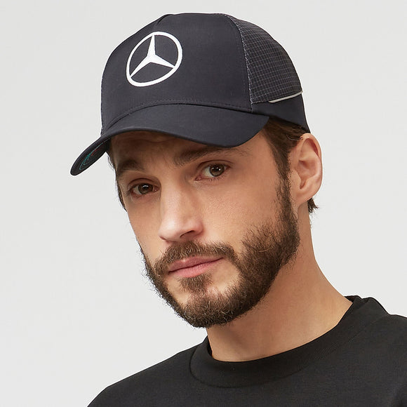 2022 Mercedes AMG Petronas F1 Team Baseball Hat Cap - BLACK - Official Licensed Mercedes AMG Petronas Motorsport Merchandise