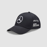 2022 Mercedes AMG Petronas F1 Team Lewis Hamilton KIDS Baseball Hat Cap - BLACK - Official Licensed Mercedes AMG Petronas Motorsport Merchandise