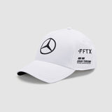 2022 Mercedes AMG Petronas F1 Team Lewis Hamilton KIDS Baseball Hat Cap - WHITE - Official Licensed Mercedes AMG Petronas Motorsport Merchandise