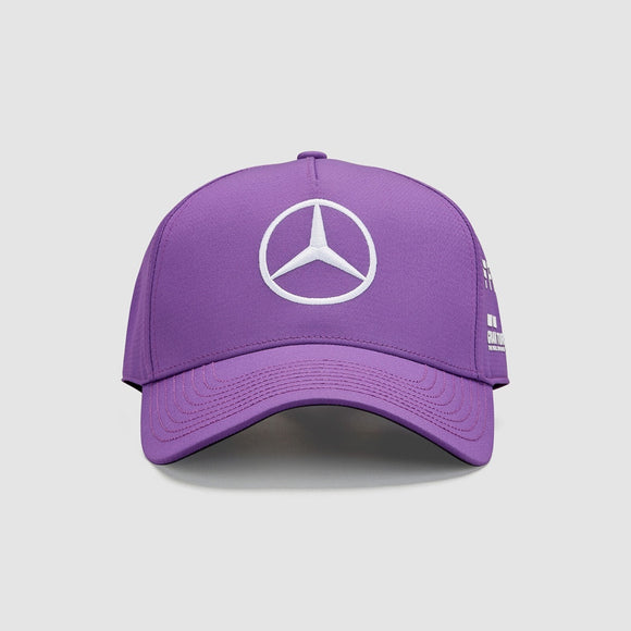 2022 Mercedes AMG Petronas F1 Team Lewis Hamilton KIDS Baseball Hat Cap - PURPLE - Official Licensed Mercedes AMG Petronas Motorsport Merchandise