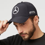 2022 Mercedes AMG Petronas F1 Team George Russell Baseball Hat Cap - BLACK - Official Licensed Mercedes AMG Petronas Motorsport Merchandise
