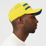 Ayrton Senna Stripe Baseball Cap Hat - Yellow - Official Merchandise