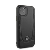 Official Mercedes Benz Genuine Perforated Leather Phone Case Cover - for iPhone 11 Pro - Black