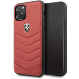 Official Scuderia Ferrari Genuine Leather Phone Case Cover - for iPhone 11 Pro - Red