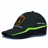 Lamborghini Squadra Corse Baseball Cap Hat - All Black - Kids Size - Official Lamborghini Merchandise