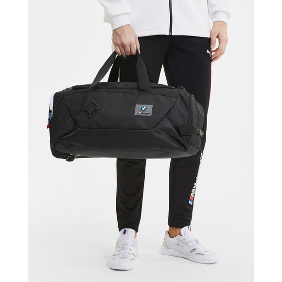 BMW Motorsport PUMA Duffel Sports Holdall Weekender Bag - BLACK - Official Licensed Merchandise