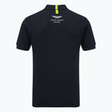 Aston Martin Racing Mens Team Travel Polo Shirt - Navy -Official AMR Merchandise
