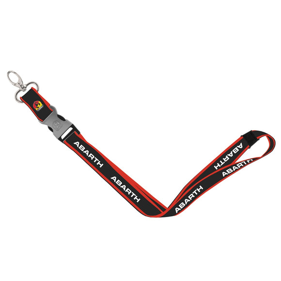 Abarth Corse Lanyard - Black - Official Merchandise