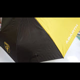 Abarth Compact Umbrella - Grey / Yellow - Official Merchandise
