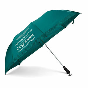 2022 Aston Martin Cognizant F1 Team Compact Umbrella - Official AMCF1 Merchandise