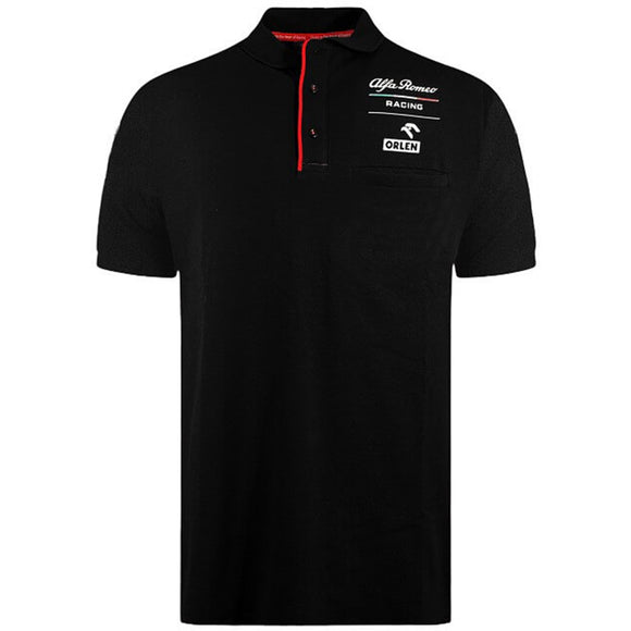 Alfa Romeo Orlen Racing F1 Essential Polo Shirt - BLACK - Official Merchandise
