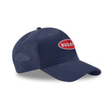 Bugatti Suede Macaron Baseball Cap Hat - Blue - Official Licensed Merchandise