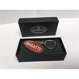 Bugatti Metal Macaron Keyring - Red - Official Licensed Merchandise