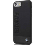 Genuine BMW Hard Back Signature Leather Case for iPhone 8 / 7 / 6S / 6 - Black - Get FNKD - Licenced Automotive Apparel & Accessories