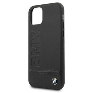 Official BMW Genuine Leather Embossed Phone Case Cover - for iPhone 11 Pro - Black - Get FNKD - Licenced Automotive Apparel & Accessories