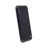 Genuine BMW Hard Back Brushed Aluminium Case for iPhone X / XS – Satin Black - Get FNKD - Licenced Automotive Apparel & Accessories
