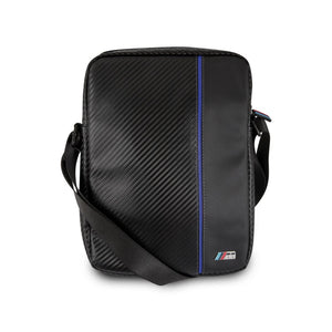 BMW Motorsport iPad / Tablet Bag 10" - Carbon Fibre Effect with Blue Stripe