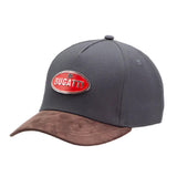 Bugatti Heritage Metal Emblem Baseball Cap - Grey - Official Licensed Merchandise