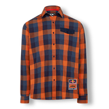 Red Bull KTM Racing Checked Flannel Shirt - Blue / Orange - Official Factory Racing Shop Product