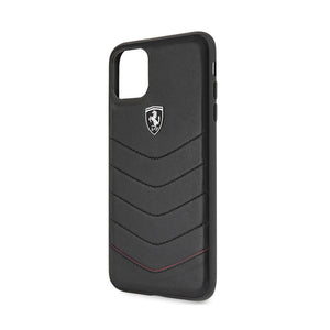 Official Scuderia Ferrari Genuine Leather Phone Case Cover - for iPhone 11 Pro - Black - Get FNKD - Licenced Automotive Apparel & Accessories