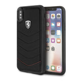 Scuderia Ferrari Quilted Leather Hard Back Cover for iPhone X / XS - Get FNKD - Licenced Automotive Apparel & Accessories
