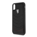 Scuderia Ferrari Quilted Leather Hard Back Cover for iPhone X / XS - Get FNKD - Licenced Automotive Apparel & Accessories