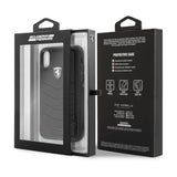 Scuderia Ferrari Quilted Leather Hard Back Cover for iPhone X / XS - Get FNKD - Licenced Automotive Apparel & Accessories