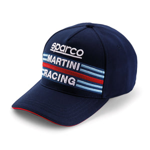Sparco Martini Racing Flex Baseball Cap with Curved Peak - Blue