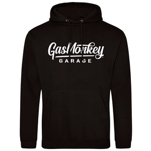 Gas Monkey Garage Large Script Hoodie - Black - Official Gas Monkey Garage Merchandise