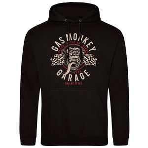 Gas Monkey Garage Twin Flags Hoodie - Black - Official Gas Monkey Garage Merchandise