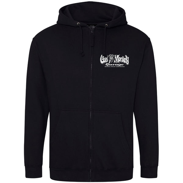 Gas monkey garage top zip up hoodie