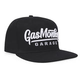 Gas Monkey Garage 3D Script Logo Snapback Cap Hat - Black - Official Gas Monkey Garage Merchandise