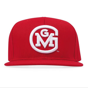 Gas Monkey Garage 3D Initial Logo Snapback Cap Hat - Red - Official Gas Monkey Garage Merchandise