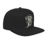 Gas Monkey Garage Face On Snapback Cap Hat - Black - Official Gas Monkey Garage Merchandise