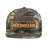 Hoonigan Censor Bar Snapback Flat Brim Hat Cap - Camo