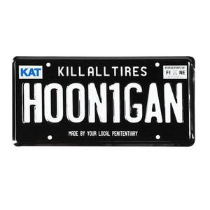 Hoonigan Kill All Tires Licence Plate - Black