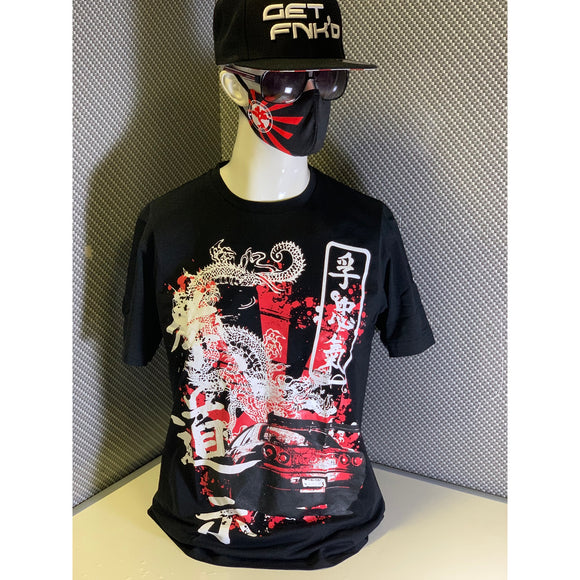 Get FNKD JDM Legends R34 Skyline GT-R T-Shirt - Black