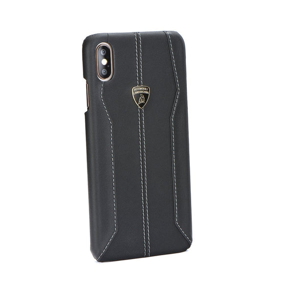 Lamborghini Huracan D1 Leather Back Case for iPhone X / XS - Black - Get FNKD - Licenced Automotive Apparel & Accessories